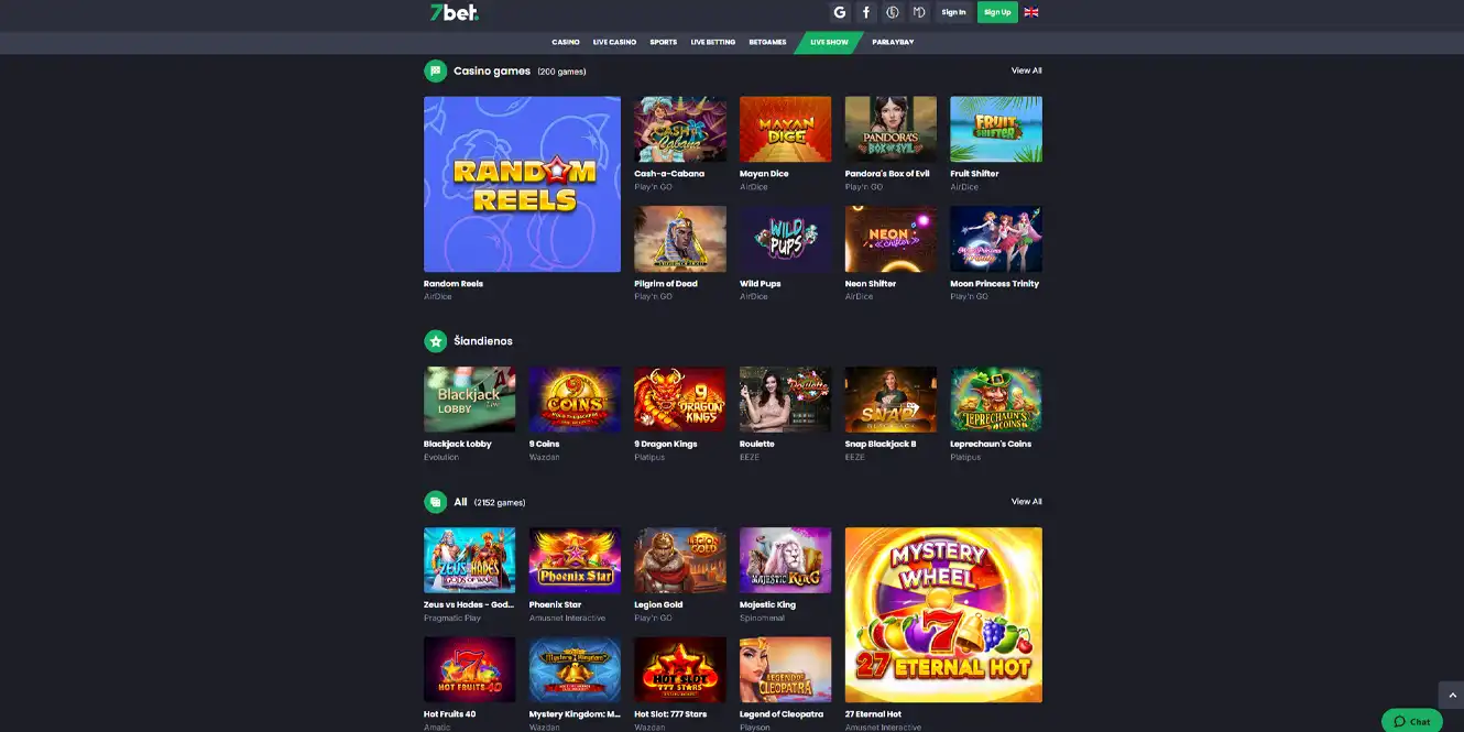 7bet online casinos review